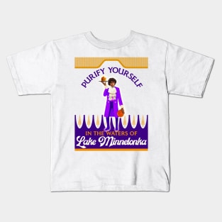 Purify Yourself in the Waters of Lake Minnetonka (Light) Kids T-Shirt